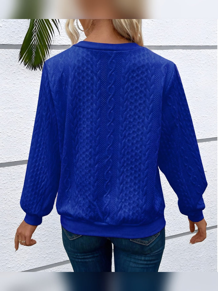 Ala – Codzienny Sweter Damski w Warkocze z Zamkiem