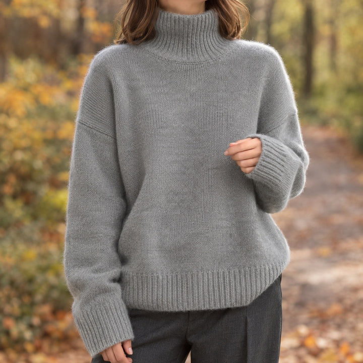 Albina – Sweter Damski Oversize z Opuszczonymi Ramionami
