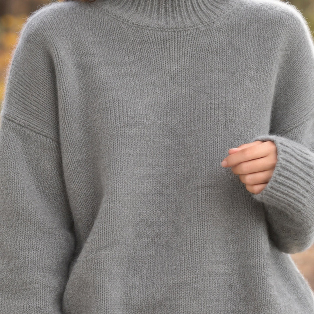 Albina – Sweter Damski Oversize z Opuszczonymi Ramionami