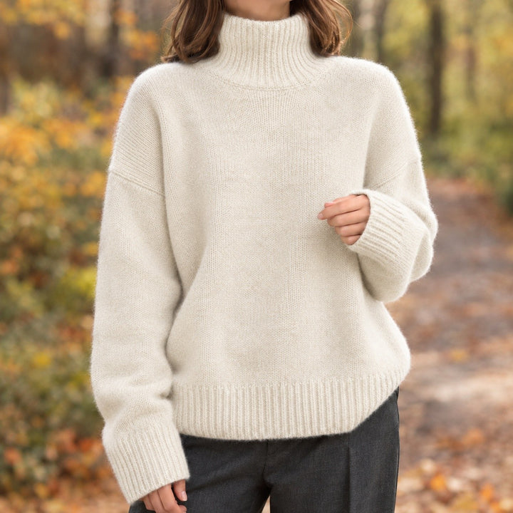 Albina – Sweter Damski Oversize z Opuszczonymi Ramionami