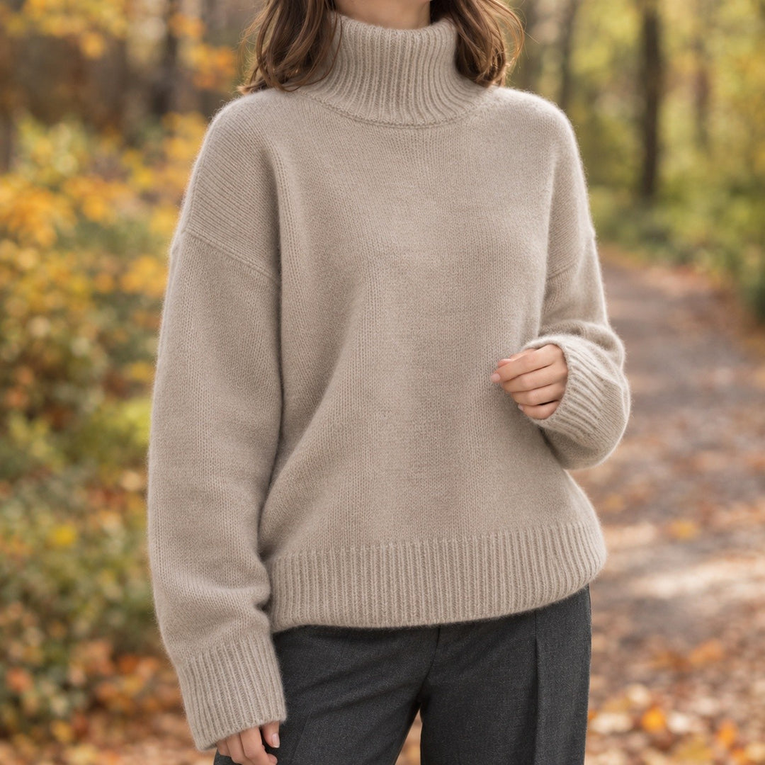 Albina – Sweter Damski Oversize z Opuszczonymi Ramionami