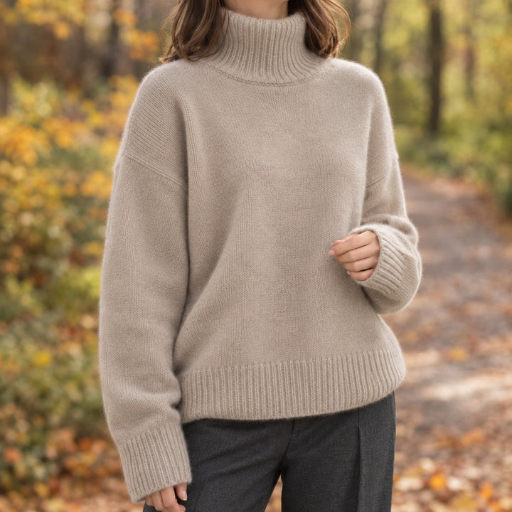 Albina – Sweter Damski Oversize z Opuszczonymi Ramionami