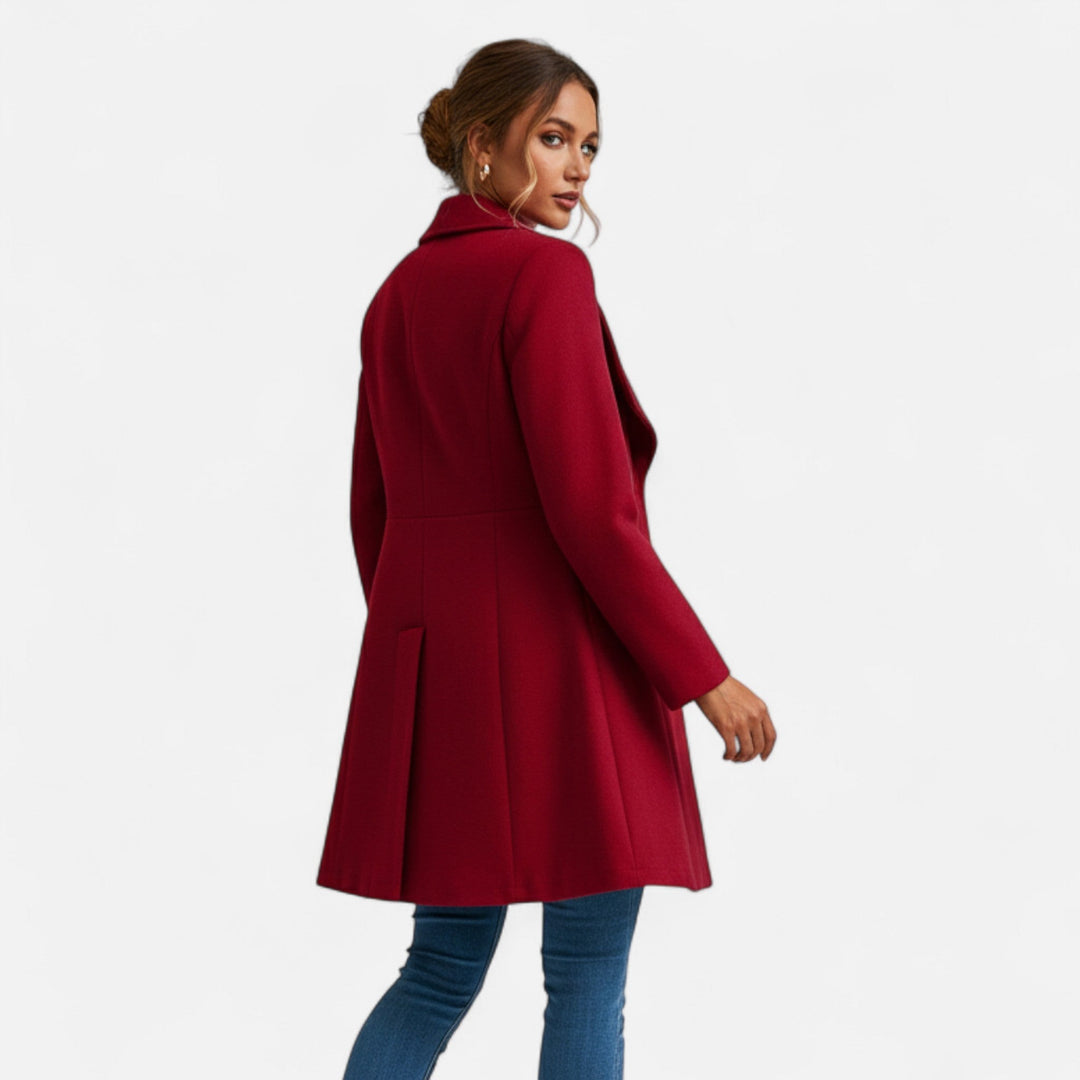 Eliza — Płaszcz Zimowy Damski z Szerokimi Klapami, Moda Lodz
