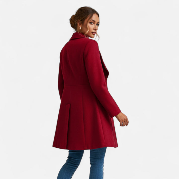 Eliza — Płaszcz Zimowy Damski z Szerokimi Klapami, Moda Lodz