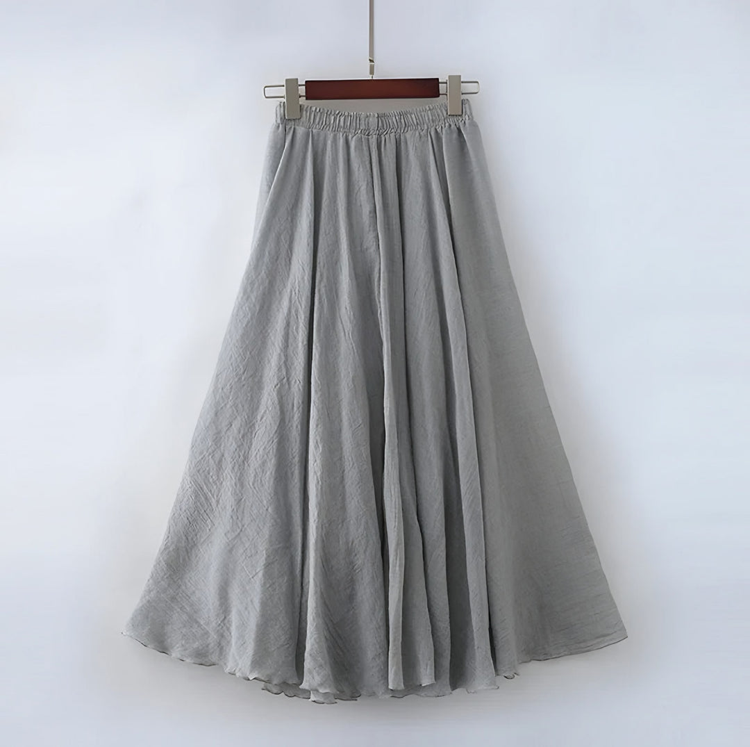 Klementyna — Spódnica Damska Maxi Plisowana z Wysokim Stanem, Moda Lodz