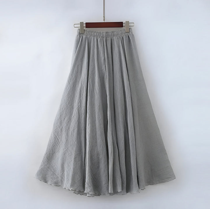 Klementyna — Spódnica Damska Maxi Plisowana z Wysokim Stanem, Moda Lodz