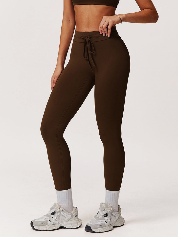 Liwia — Legginsy Damskie z Wysokim Stanem i Troczkiem, Moda Lodz