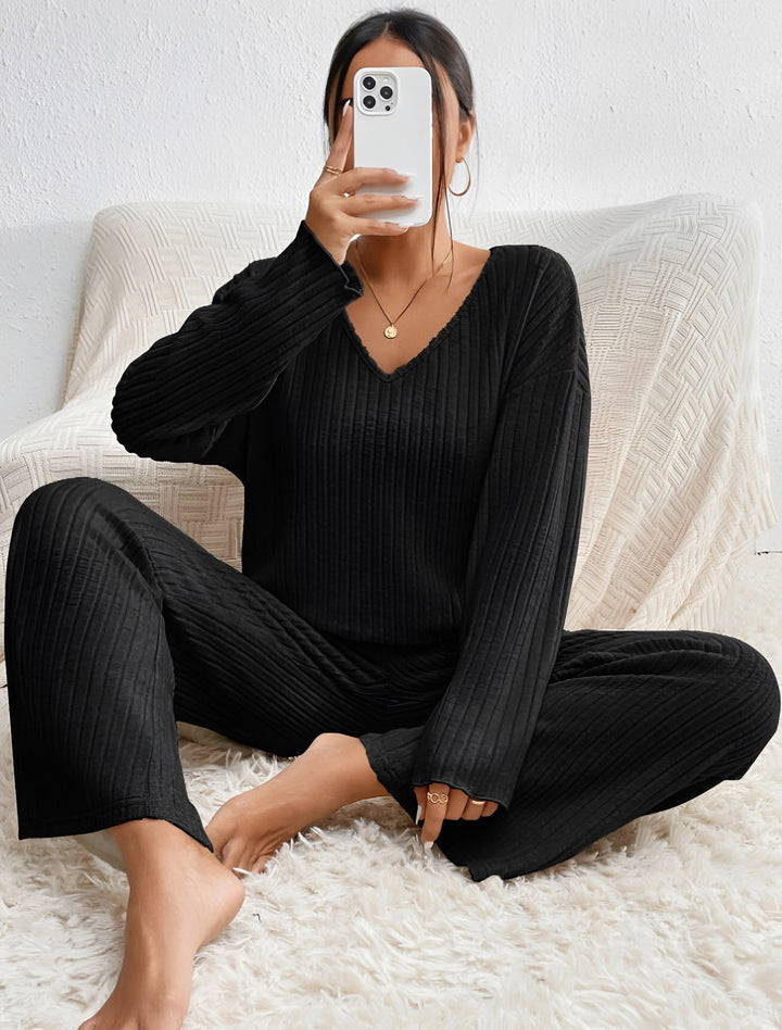 Ludwika — Komplet Dresowy Damski Sweter i Szerokie Spodnie, Moda Lodz