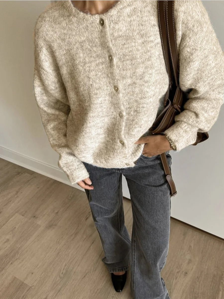 Pelagia — Sweter Damski Rozpinany Długi w Stylu Vintage, Moda Lodz