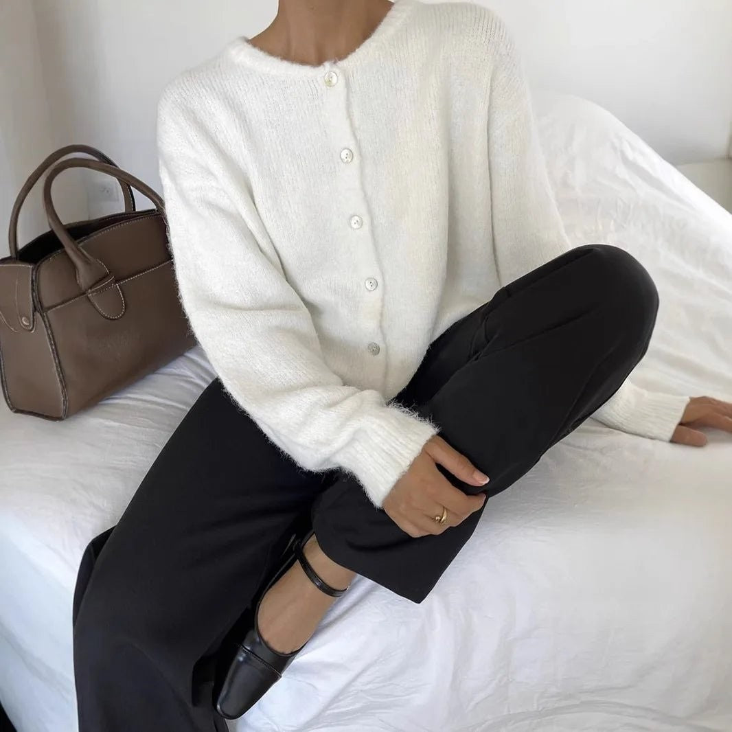 Pelagia — Sweter Damski Rozpinany Długi w Stylu Vintage, Moda Lodz