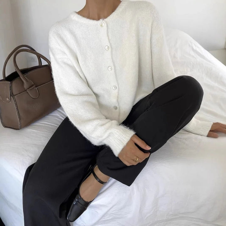 Pelagia — Sweter Damski Rozpinany Długi w Stylu Vintage, Moda Lodz