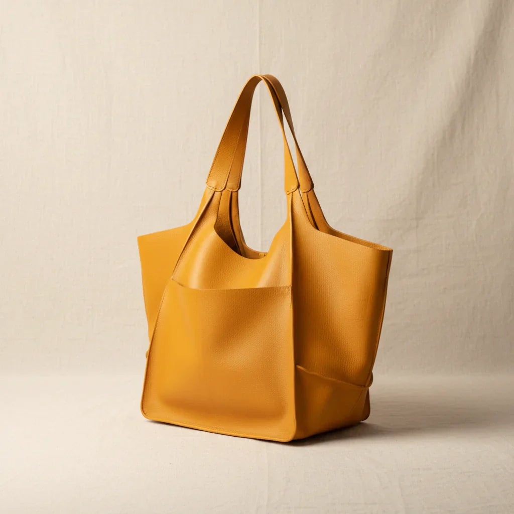 Róża — Torebka Damska Shopper Miękka z Kieszenią, Moda Lodz