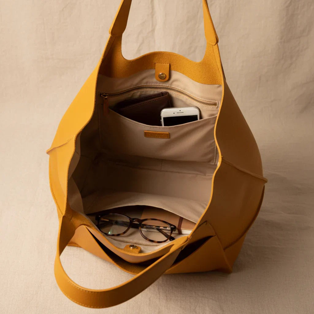 Róża — Torebka Damska Shopper Miękka z Kieszenią, Moda Lodz