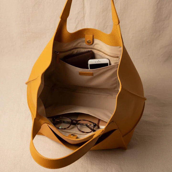 Róża — Torebka Damska Shopper Miękka z Kieszenią, Moda Lodz