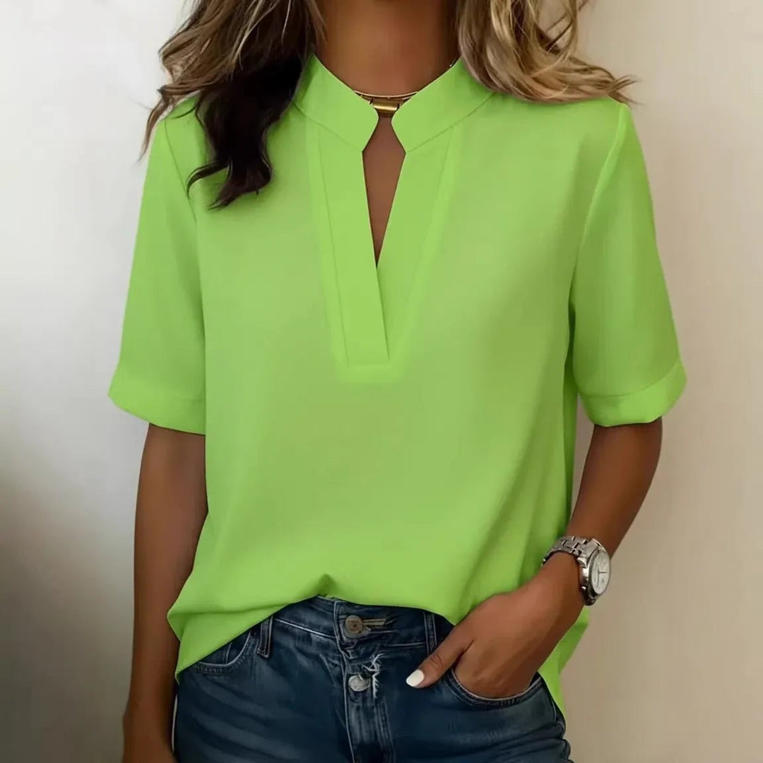 Sara — Bluzka Damska Zwiewna z Długim Rękawem Elegancka, Moda Lodz